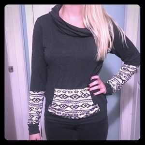 Aztec printed sweater